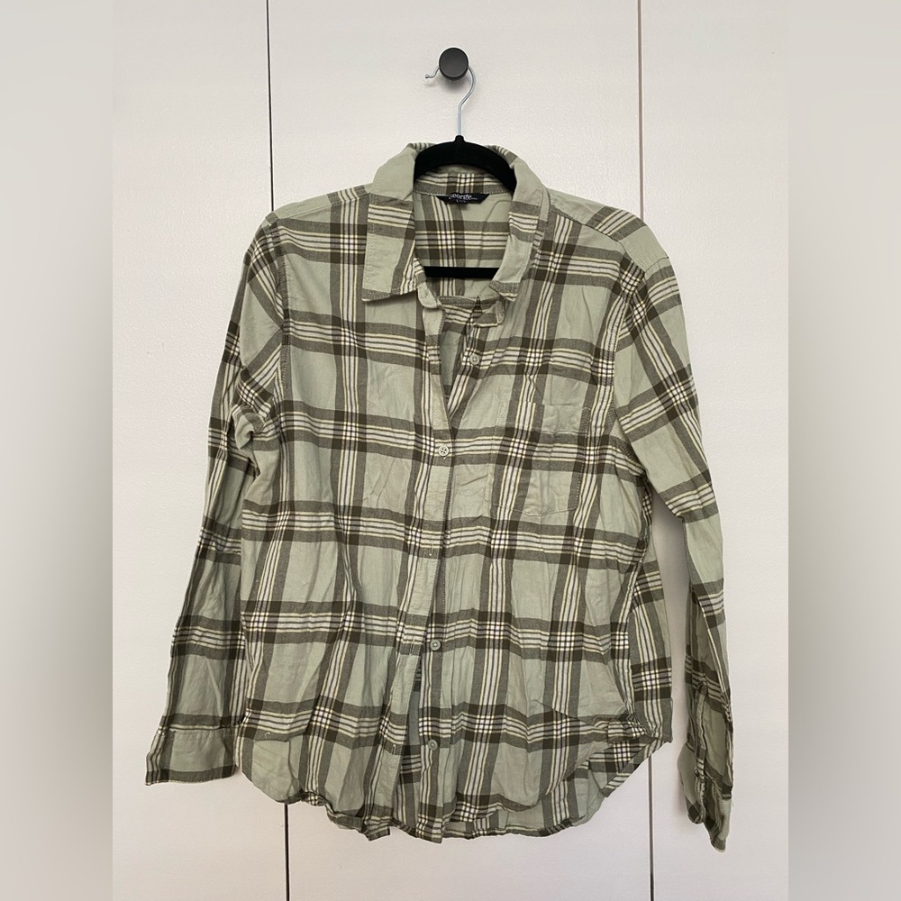 George - Pastel Green Plaid Cotton Flannel